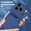Liquid Silicone Soft Phone Case For iPhone 17 16 Pro Max 14 15 16 Plus 12 13 Mini 16E 17 Air XS Max XR Card Slot Protector Cover