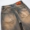 Vintage Washed Denim Shorts Men Women Relaxed Straight Cut Mid-Rise 5/8 Length Cotton Jeans 2026