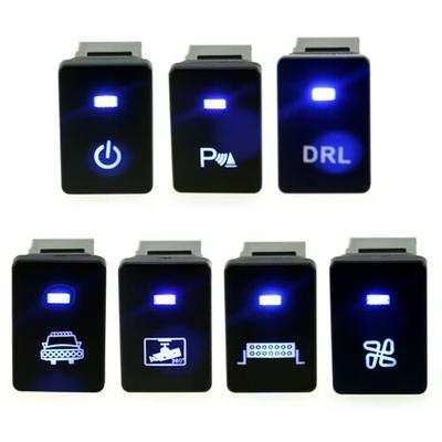 High Quality LED Push Button Switch for Toyota Vehicles with Blue Light