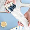 1 Para Niebiesko-Białych Ceramicznych Pałeczek w Japońskim Stylu Porcelana Kostna Długie Pałeczki do Sushi Domowe Pałeczki