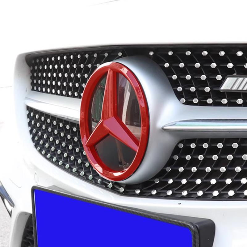188/210MM Car Front Grille Badge Decal Cover Emblem Stickers Auto Accessories  For Mercedes-Benz C500 C200 C300 A B C E GLA CLA GLK GL ML GLE