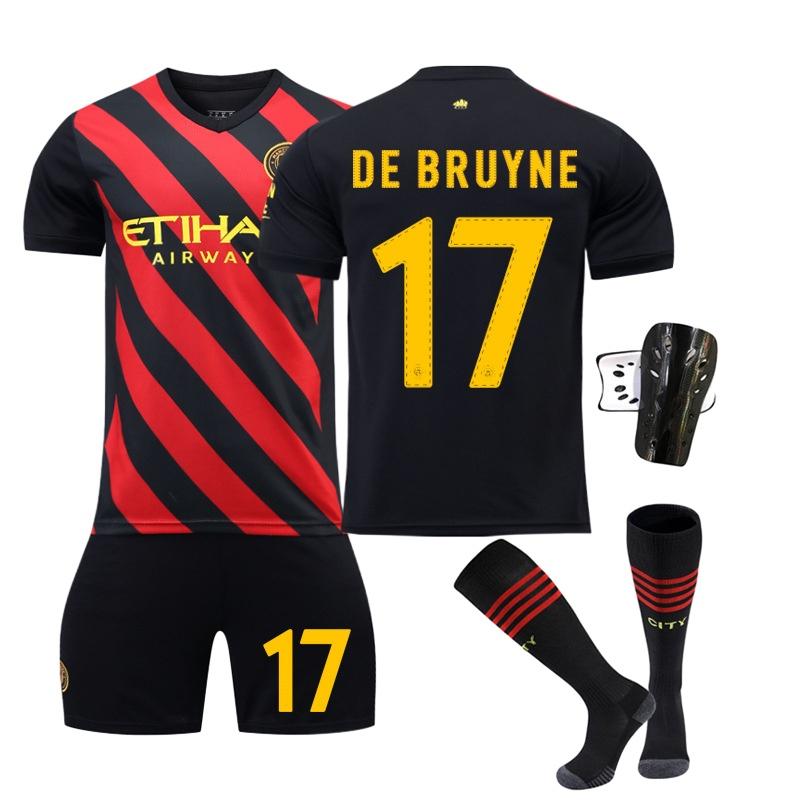 

Город Манчестер Футболка Гостевая 17 Де Брюйне Лига Чемпионов Футбол Детский Взрослый Комплект 28 (150-155cm)