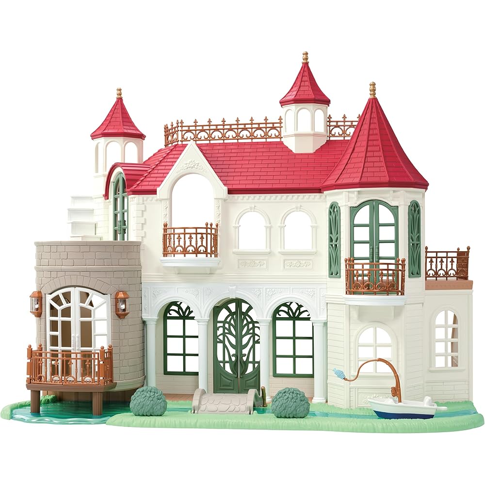 

Sylvanian Families Red Roof House Toy Dollhouse with Sparkling Water Features for Ages 3 and Up