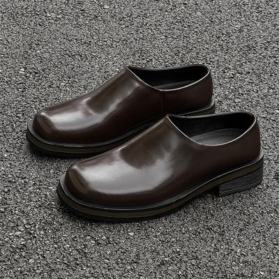 Fashion New Men Casual Shoe Casual Leather Mens Loafers Non-Slip Moccasins Designer Slip On Boat Footwear Mens Slip On Walking Shoes