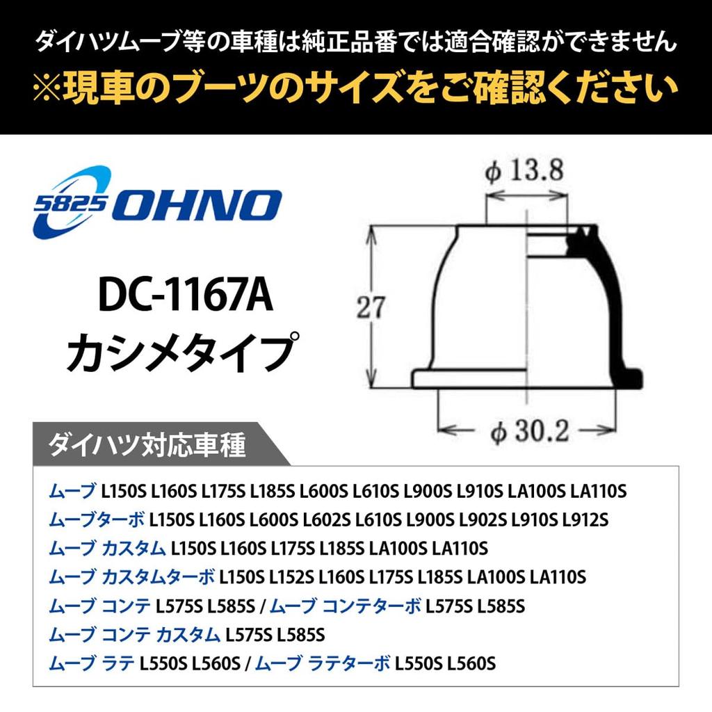Ohno Gomu Kogyo (OHNO) Tie Lot End Cover Dust Cover Boots DC-1167A