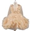 Little Girls Puffy Tulle Princess Dress For Birthday Wedding Stage Performance