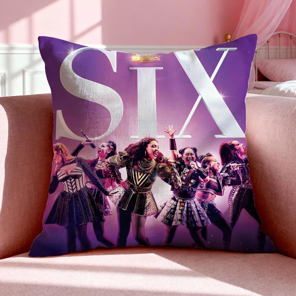 Musical S-Six: The Musical Cushion Cover Breathable Linen Pillowcase Summer Odorless Eco-Friendly Invisible Zipper Washable