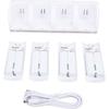 4 In 1 Charging Station for Wii Remote, Charger Dock with 4 2800mAh Rechargeable Battery Packs an...