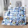 Bluey's Colorful Adventures Blanket Ultra-Soft Perfect for Livingroom Seaside Bedding All-Season Use Playful Design
