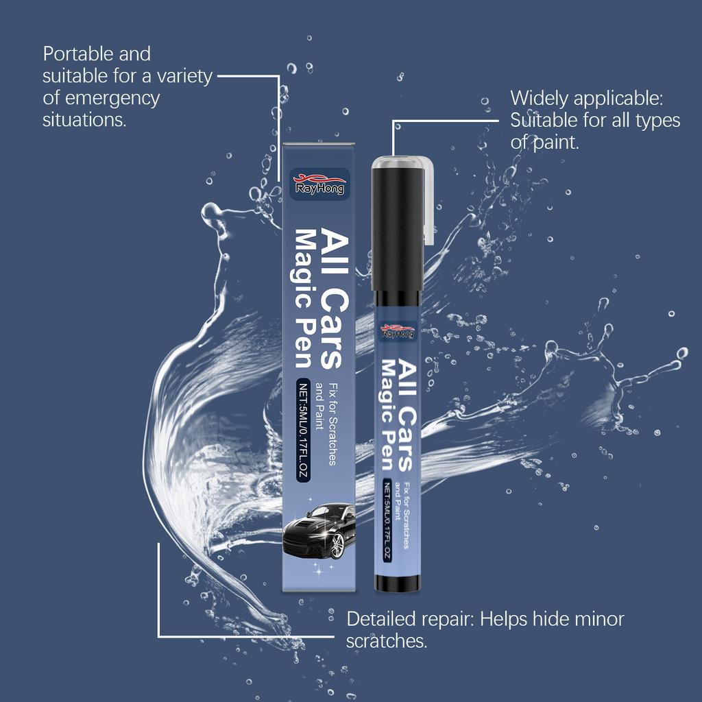 Car Scratch Remover Pen Universal Clear Touch Up Paint Pen Quick Fix Deep Light Scratch Restoration Magic Auto Paint Repair Tool