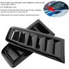 Hood Vents, 2Pcs Universal Car Hood Vent Wear Bonnet Vents Practical Engine Hood Vents for Focus RS MK2 (Glossy Black)