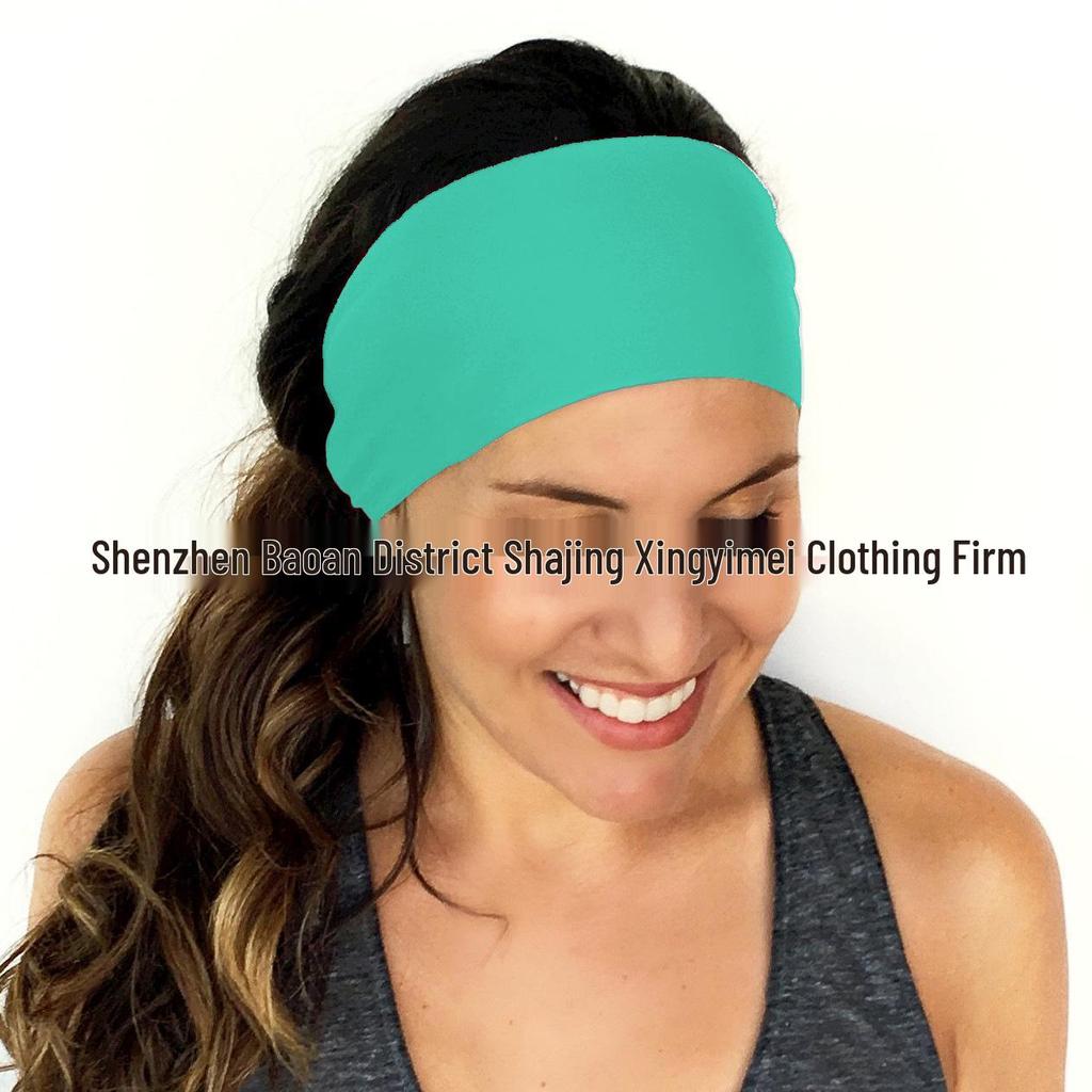 European & American Street Style Double-Layer Solid Color Print Headband A7300