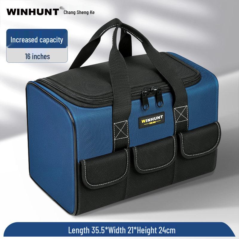 Sturdy Hydroelectric Durable Canvas Tool Bag - Thickened, Wear-Resistant, Multi-Function Hardware Storage