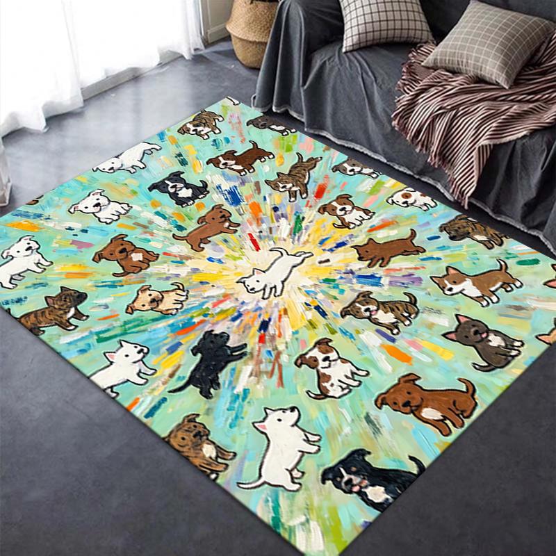 2025 New Cute animals Carpet Rug for Living Room Bedroom Home Sofa Decoration,Kids play Non-slip Floor Mat