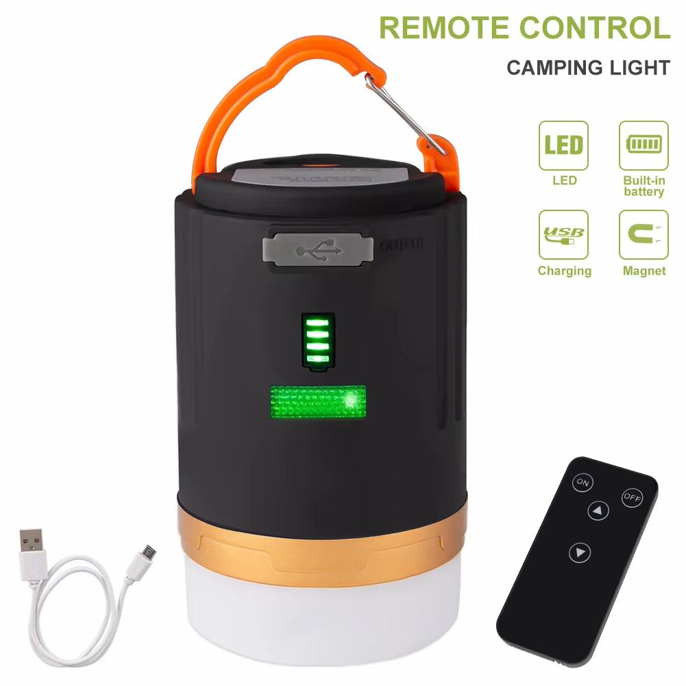 ZK20 Camping Light Waterproof Tent Lamp Portable Lantern LED Night Light Remote Control Working Light Built-in Recharge Battery