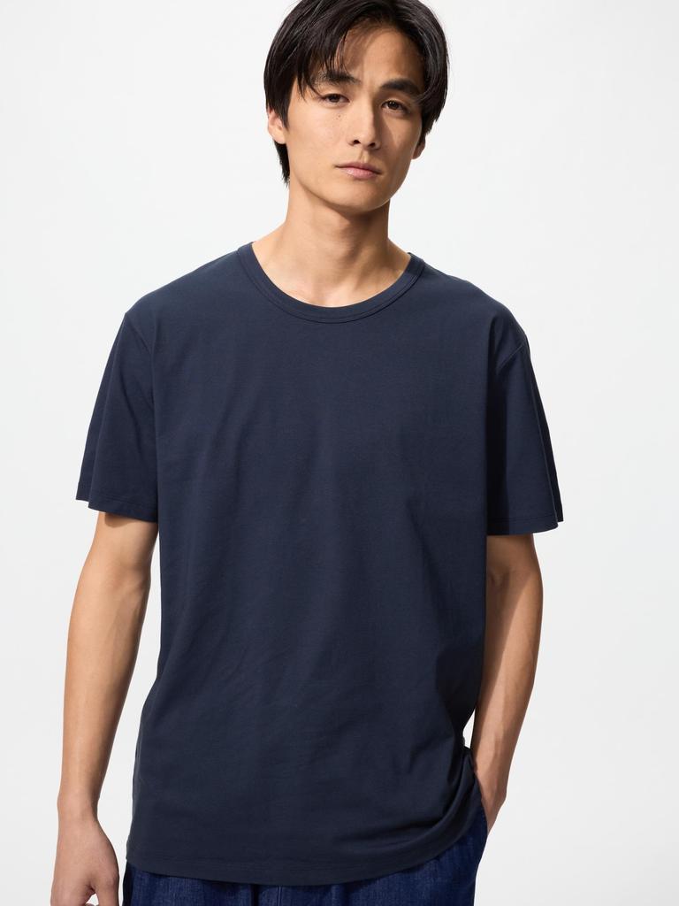 Uniqlo Airism CoTTon Crew Neck T  shorT Sleeve 