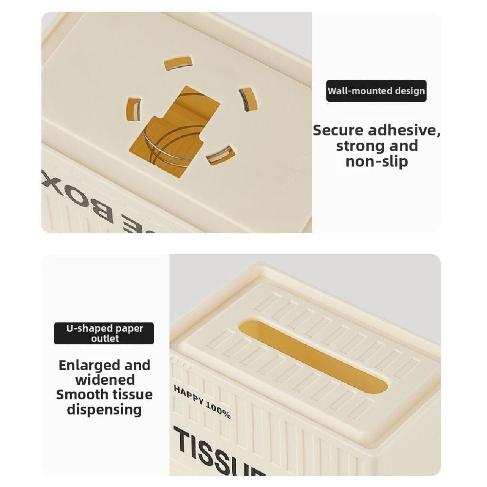 Minimalist Paper Towel Case Rectangle Paper Container Light Luxury Napkin Holder  Home Decoration