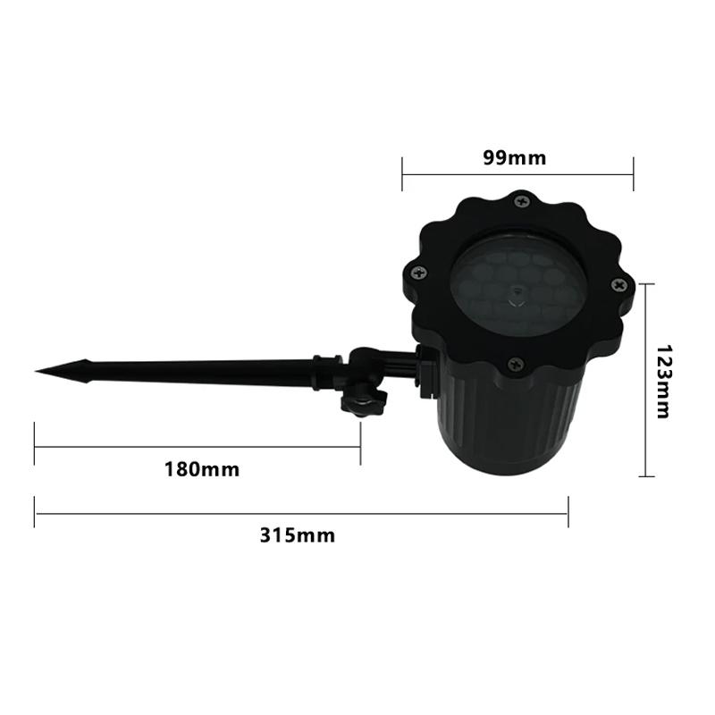 Snowflake Led Projector Light with Remote Control Outdoor Lawn Garden Christmas Stage Decoration Projection Pattern Blizzard Lamp