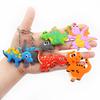 12 Pcs Dinosaur Keychains Cute School Bags Backpack Novelty Keyrings for Party Supplies Favors Bag Fillers Gifts Prizes