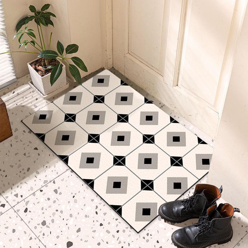 Kitchen Non-slip Mat Simple Absorbent Oil Absorbent Long Anti-dirty Foot Mat Entry Bathroom Bathroom Door Anti-fall