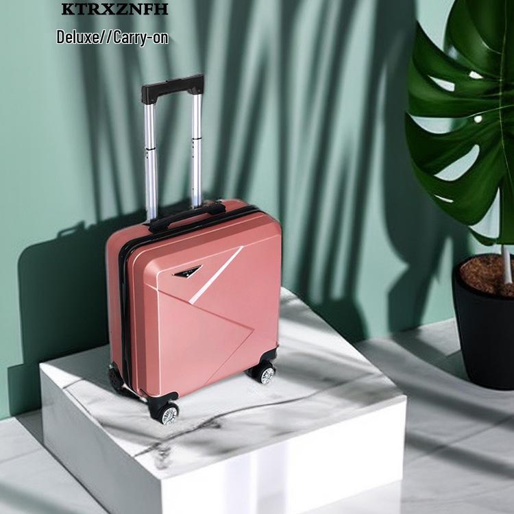 18" Carry-on Travel Suitcase with Universal Wheels and Lock, Sturdy Trolley Case for Students, 20" Version Available
