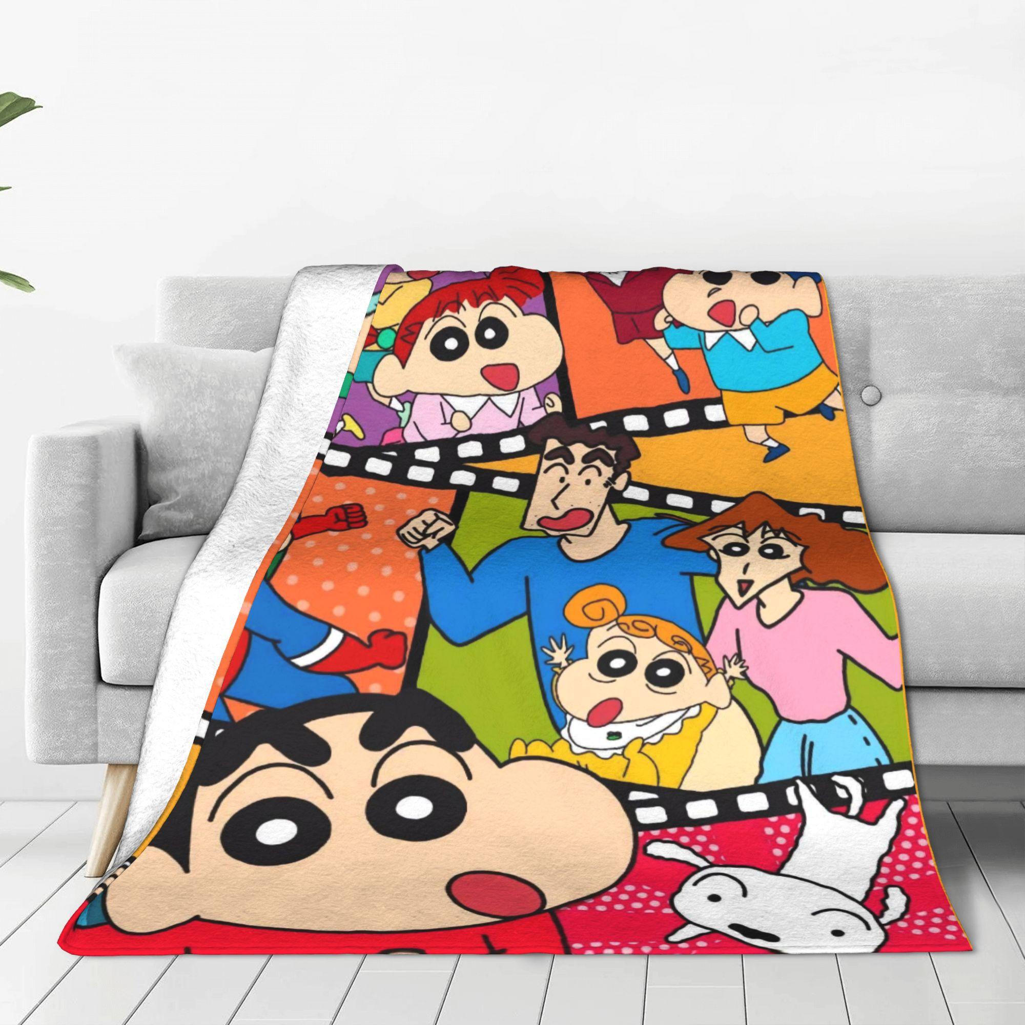 

Crayons Shin-chans Cosplay Plush Blanket Kids Adult Flannel Throw Blanket For Outdoor Super Soft Custom Quality Bedspread Gift 30x40in