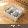 Japanese Style Underwear Drawer Organizer With Foldable Compartments For Bedroom Storage