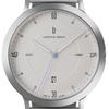 Lilianthal Berlin Zegarek Automatyczny z Datownikiem i Szkieletem Wykonany w Męskim Tyłu, Niemcy, Srebrny, Z01-101-B040A