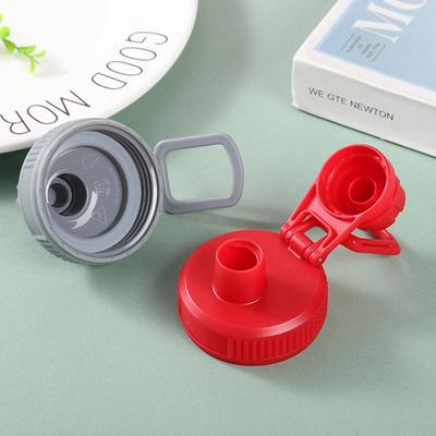 Replacement Plastic Cup Lid for 12oz-64oz Wide Mouth Water Bottle Cover Accessories Colored Plastic Sports Portable Bottle Lid