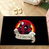 Cute-D-deadpool-S Carpet Bathroom Anti-slip Mat Door Mat Home Decoration Mat Entrance Door Mat Scratch-resistant Door Mat