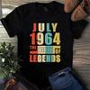 Julio de 1964 El Nacimiento de Leyendas Camisetas Unisex Vintage para Hombre y Mujer