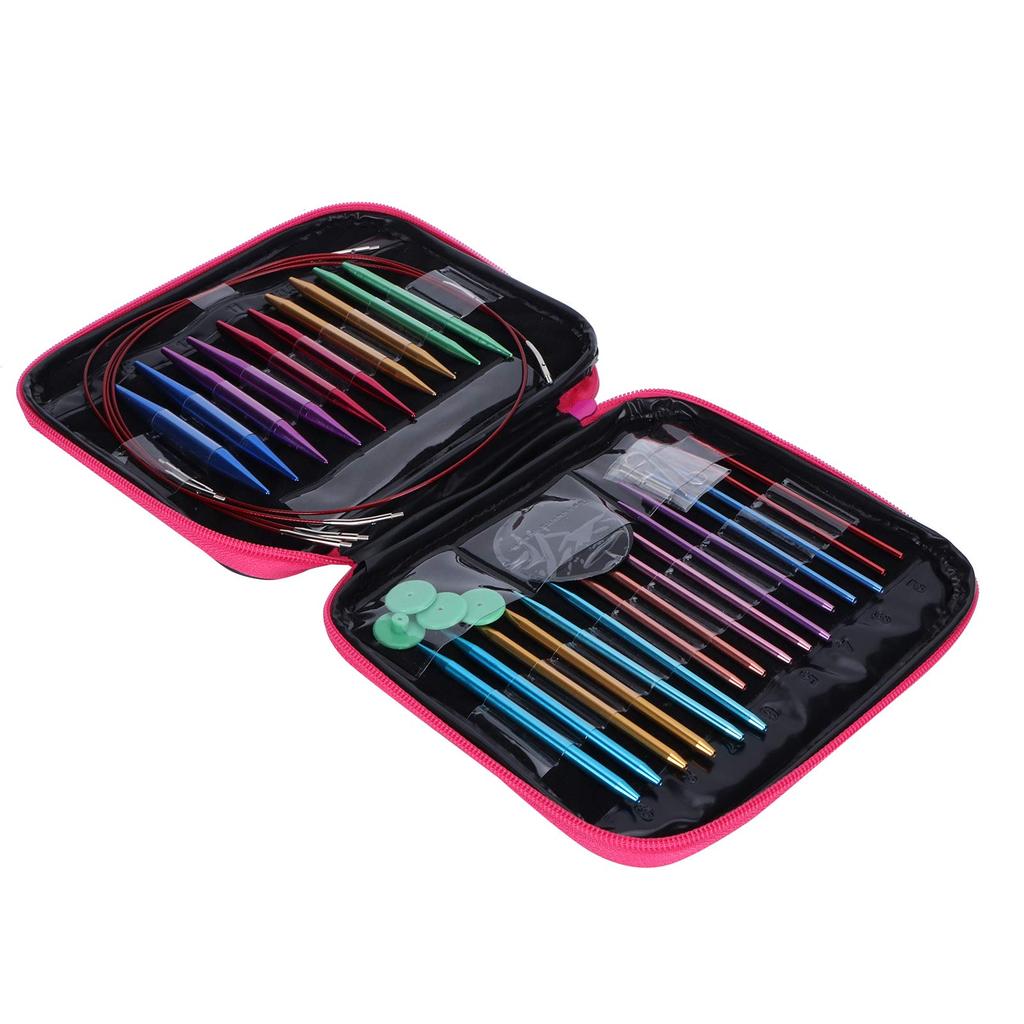 Interchangeable Circular Knitting Needle 13 Perfect for DIY Gifts for Handmade Set, Rust-Resistant Aluminum, 3mm, 4mm, 5mm, 6mm, 7mm, 8mm, 9mm, 10mm,