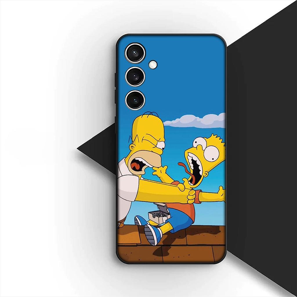 Casing for Motorola Moto G86 G57 E14 E15 G14 G34 G67 G84 G24 A54 G15 Power E22 Phone Cover Soft Case Wallpaper S-Simpsons Bart