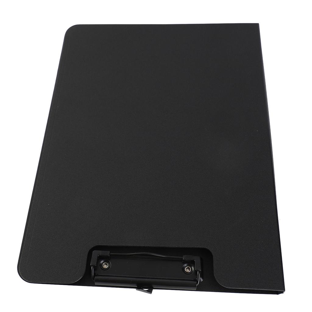 A4 Clipboard Folder Hold 100 Sheets Simple Straight Grain Office Clipboard Folder Paper Folders for School Office Black