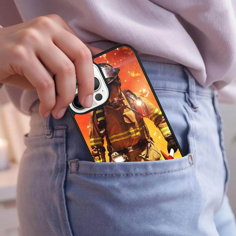 

fire fireman firefighter Phone Case For iPhone 17 Air 15 16e 14 13 Pro Max Coque 12 11 Pro Max PLUS cover iPhone 16plus