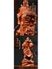 Ebony Guan Gong Solid Wood Statue - Pure Wood Guan Yu Guan Erye Buddha Ornament, Ideal Opening Gift.