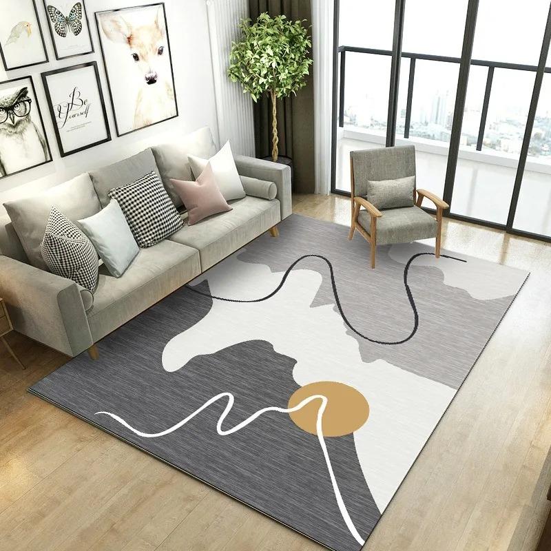 Creative Geometric Style Pattern Bedroom Floor Mats Decoration Home Living Room Floor Mats