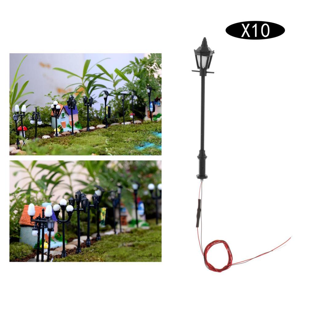 10 . Model Train Lamp Led Lamps Gauge H0 Dollhouse Decoration