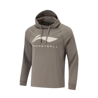 Li Ning Profi Kosárlabda Sorozat CBA Betűs Kapucnis Puha Kényelmes Légáteresztő Sokoldalú Alkalmi Pulóver Férfi pulóver AWDU527-3