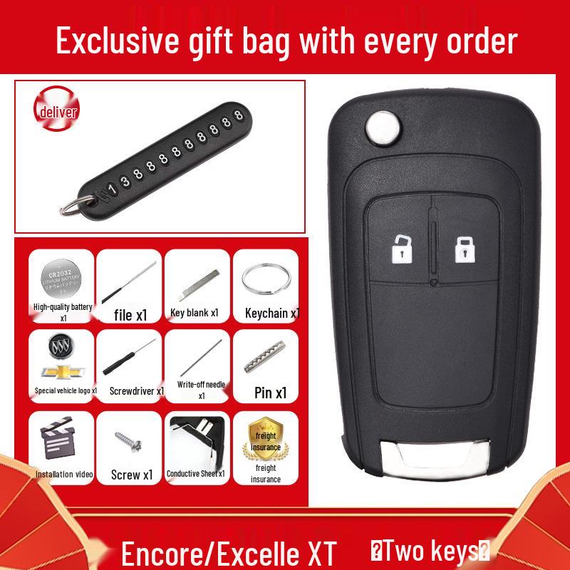 Buick Excelle GT Regal & Chevrolet Cruze Car Remote Key Shell Replacement.