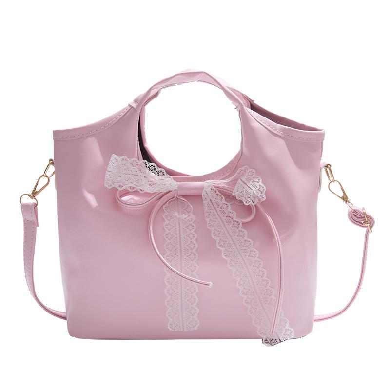 Hochwertige Retro-Tasche mit großem Fassungsvermögen, Damen 2025 neu, vielseitige Schulter-Unterarmtasche, tragbare Bucket Bag mit Schleife