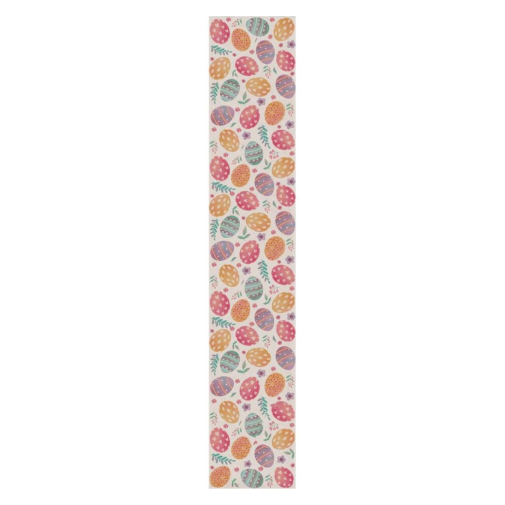 Happy Easter Table Runners Spring Easter Egg Decoration  Home Dining Room Kitchen Table Decoration