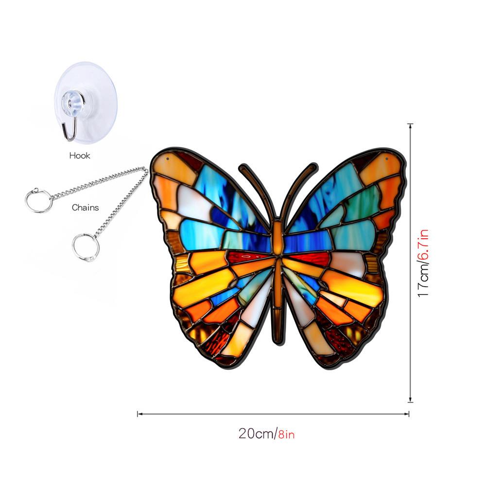 Colorful Butterfly Pattern Wall Decoration Hanging Acrylic Home Furnishing Gift