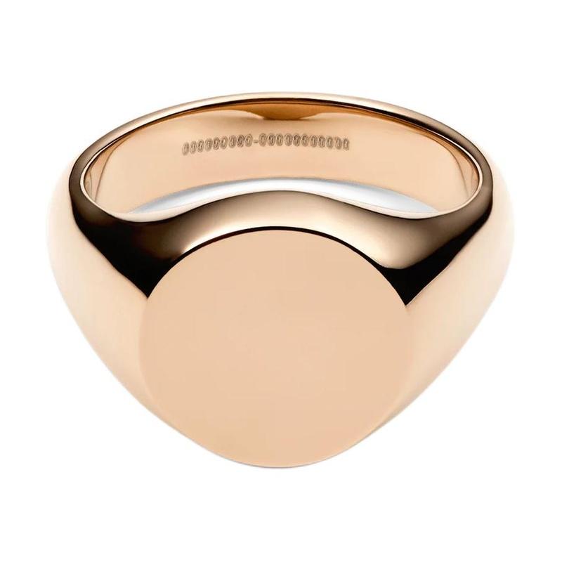 DANIEL WELLINGTON Seal Shape Design Ring, Same Style for Men and Women, Couple Model, Rose Gold DW00401186