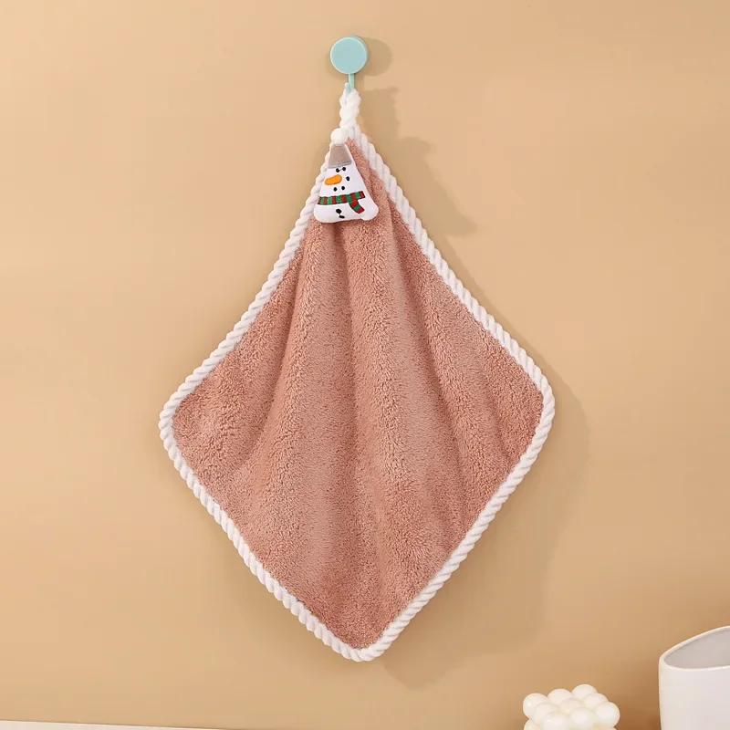 Hand New Claus Man Santa Woman Bathroom Washing Towel Towel Year Decor Hand Gift Home Navidad Xmas Christmas 2025 Red New Cloth