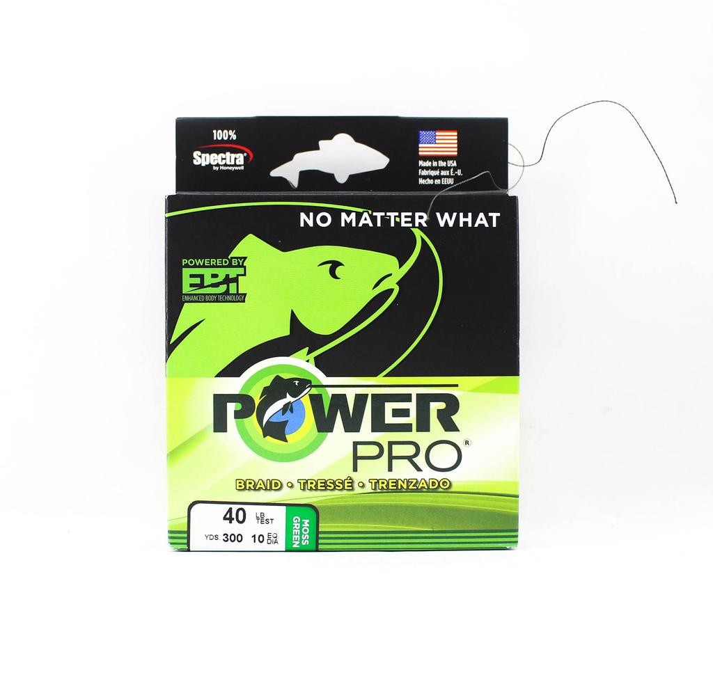 Power Pro Braided Spectra Line 40lb by 300yds Green (6486)