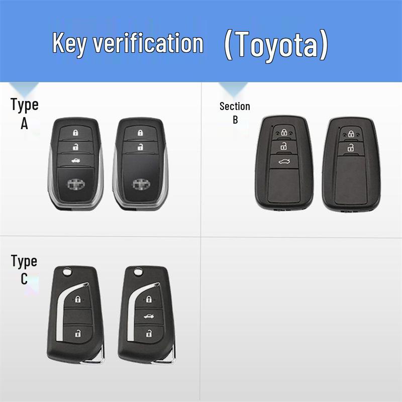 Fits Toyota Camry, RAV4, Corolla, Levin, Avalon, and Wildlander key covers and shells.