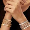 16k Chunky Gold Bracelets for Women Trendy Womens Gold Bracelet Stack Layered Chunky Chain Bracelets Waterproof Link Cuff Herringbone Bracelet