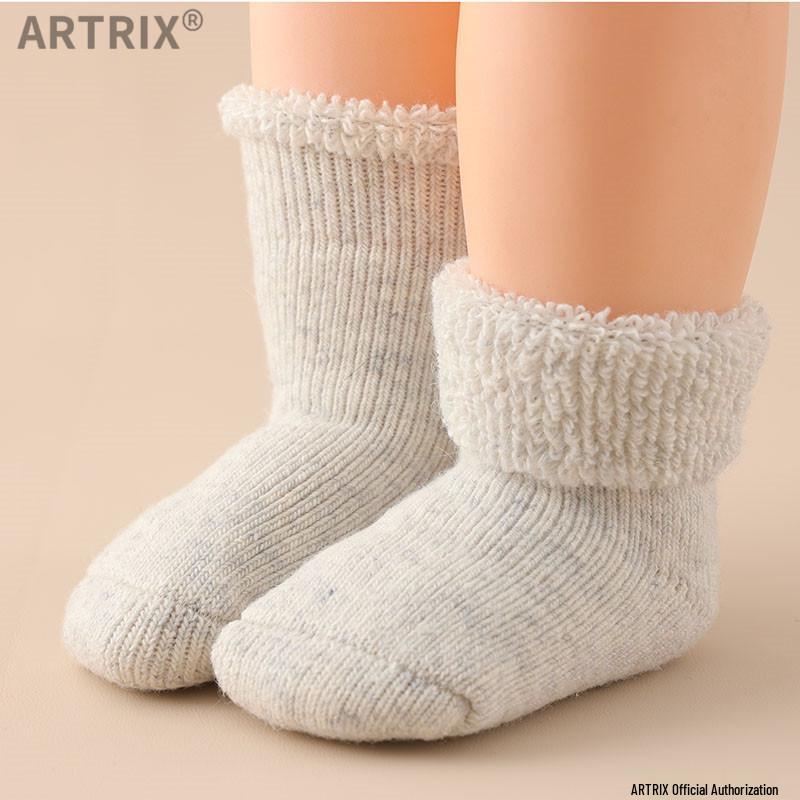 Superdicke Winter-Fleece-gefütterte Wollsocken für Jungen & Mädchen - Kleinkind Wadenlang