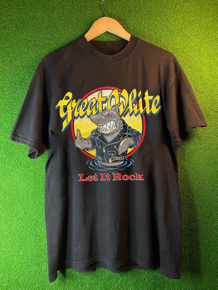 Rare Collection Great White Album All Size Gift For Fan S to 5XL T-shirt Unisex T-Shirt M